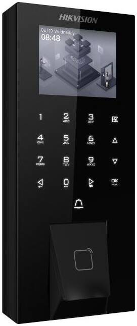 Hikvision DS-K1T807MBFWX-E1 Parmak İzi Geçiş Kontrol Terminali, Mifare Kart Okuyucu, Bluetooth ve IP65