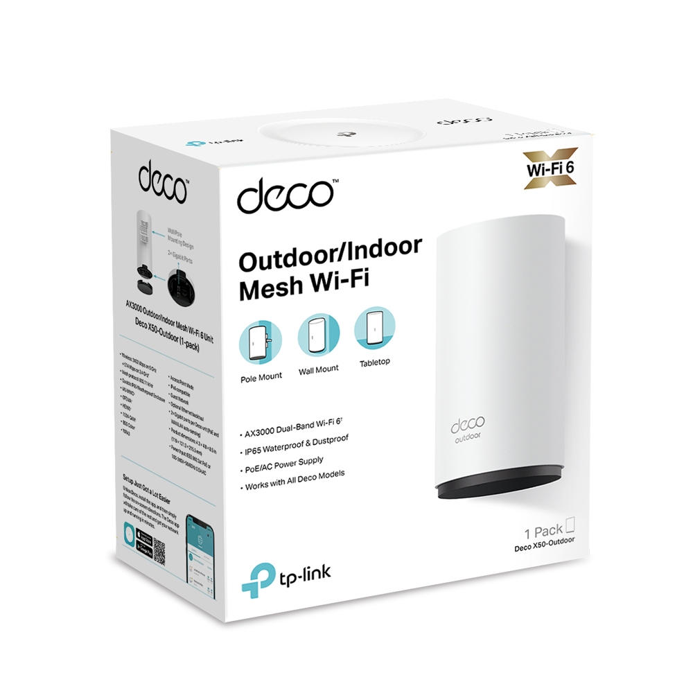 TP-Link DECO-X50-OUTDOOR Deco X50 Outdoor AX3000 Wi-Fi 6 Mesh Access Point Dış Mekan Ünitesi
