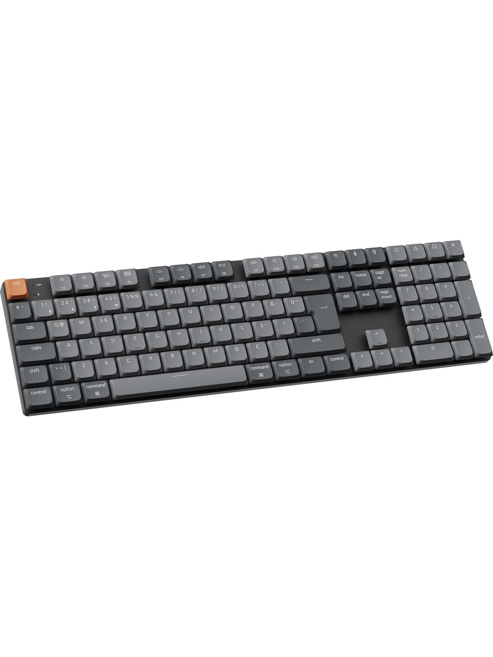Keychron K5 Max K5M-H3-TR Low Profile Brown Switch RGB Kablosuz TR Mekanik Gaming Oyuncu Klavye