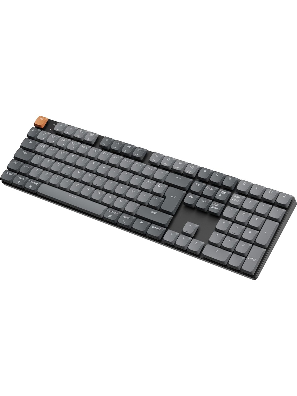 Keychron K5 Max K5M-H3-TR Low Profile Brown Switch RGB Kablosuz TR Mekanik Gaming Oyuncu Klavye