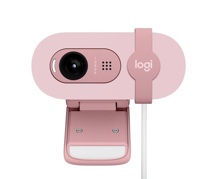 Logitech Brio 100 960-001623 Full HD 1080P Mikrofonlu Webcam,  Pembe