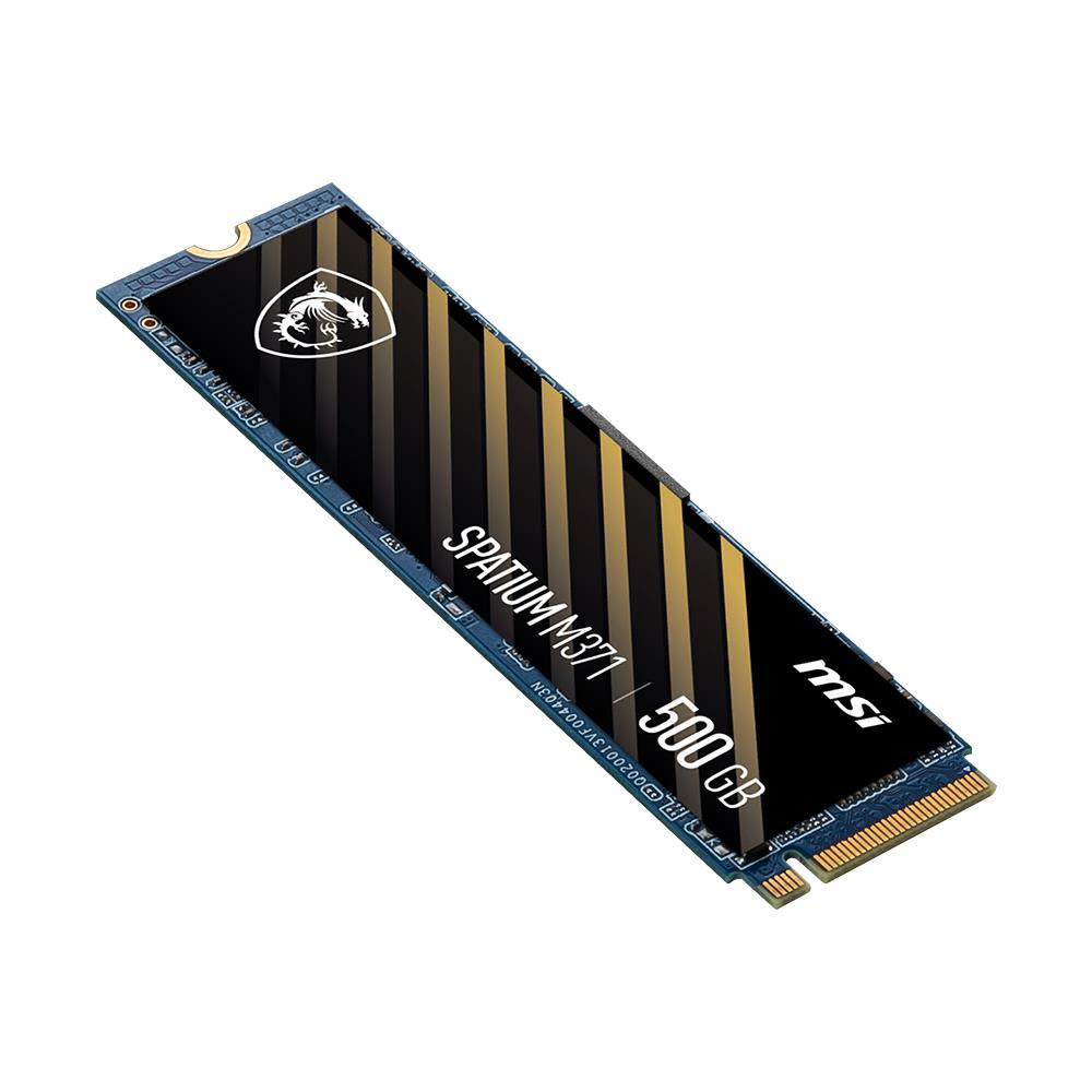 MSI Spatium M371 500 GB 1900/1000 MB/s PCIe NVMe M.2 SSD