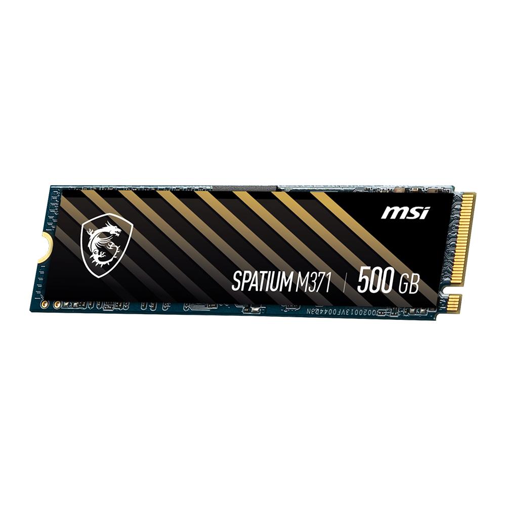 MSI Spatium M371 500 GB 1900/1000 MB/s PCIe NVMe M.2 SSD