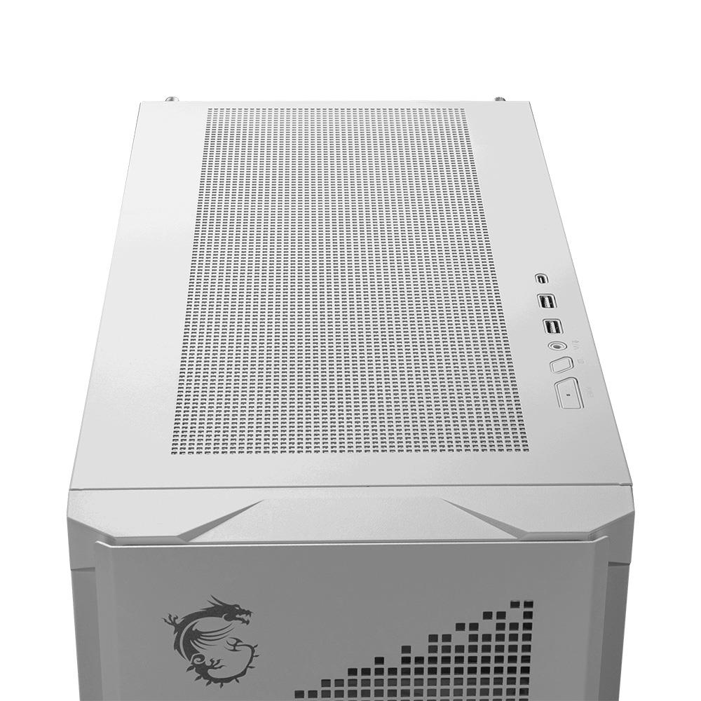 MSI MPG Velox 300R Airflow PZ White 3x ARGB Fan USB 3.2 Mid Tower Gaming Kasa