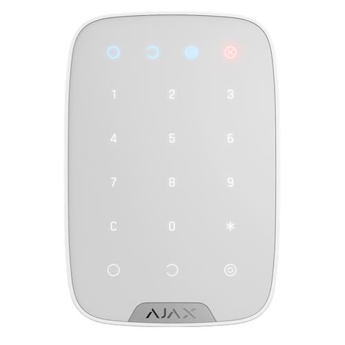 Ajax 91568.12.WH1 Kablosuz Dokunmatik Göstergeli Keypad, Beyaz