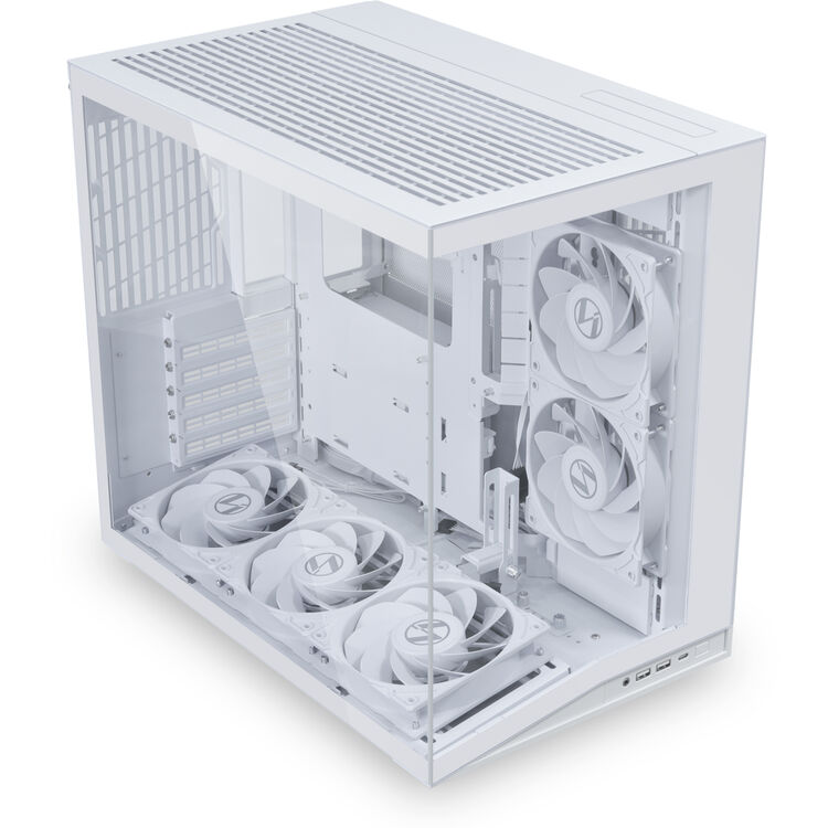Lian Li O11D Dynamic Mini V2 Flow Fanlı ATX Oyuncu Kasası, Beyaz