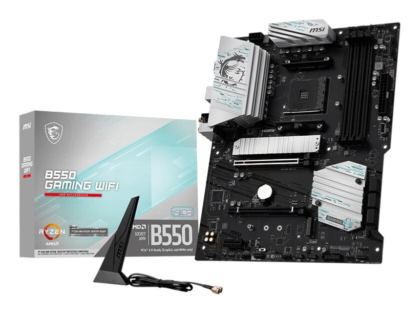 MSI B550 Gaming Wi-Fi AMD B550 Soket AM4 DDR4 4866(OC)Mhz ATX Gaming Anakart