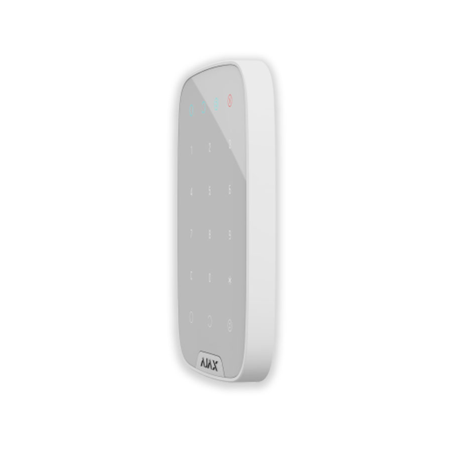 Ajax Systems  38249.12.WH1 Kablosuz Dokunmatik Göstergeli Keypad, Beyaz