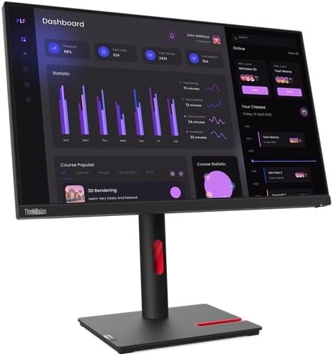 Lenovo T24i-30 63CFMATXTK 23.8" 4Ms 60Hz HDMI+DP+VGA IPS FHD Vesa Pivot Monitör