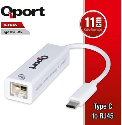 Qport Q-TR45 Type-C To Rj45 Gigabit Network Dönüştürücü