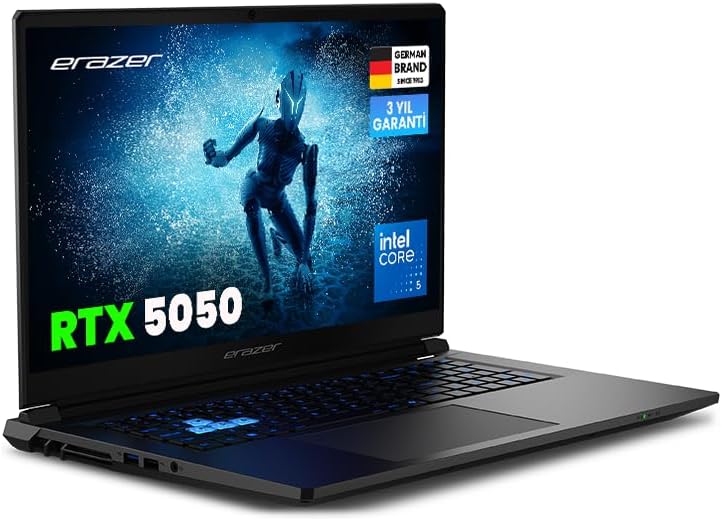 Erazer Scout 17 E1 MD600006 Ultra 5 210H 16GB Ram 1TB SSD RTX5050 17" 144Hz FHD Gaming Notebook