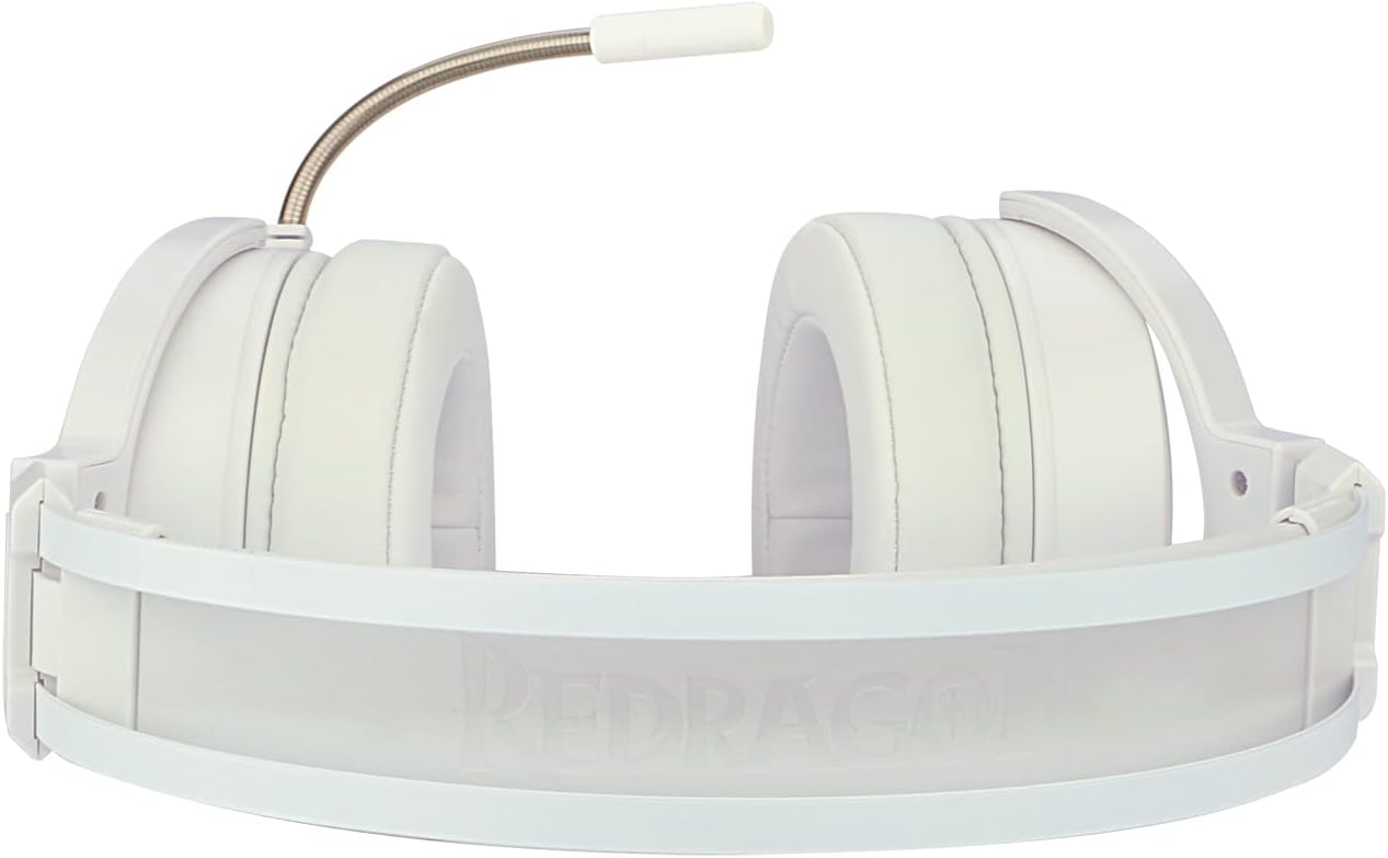 Redragon Lamia 2 H320W Mikrofonlu Güçlü USB 7.1 RGB Standlı Oyuncu Kulaklığı, Beyaz