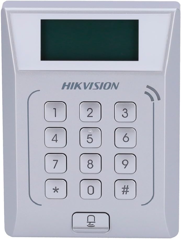 Hikvision DS-K1T802M Mifare Kart Okuyuculu Geçiş Kontrol Terminali, Şifre Tuş Takımı, TCP/IP
