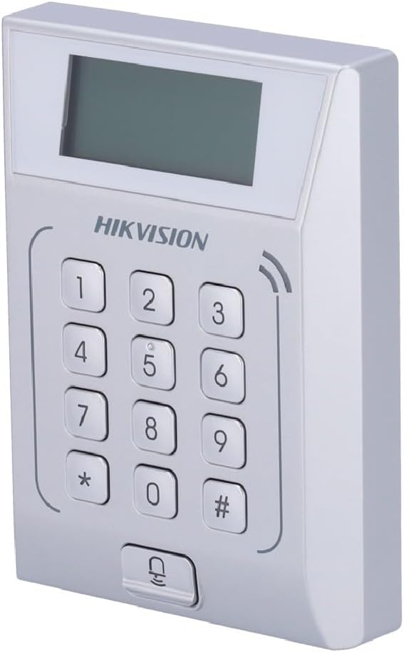 Hikvision DS-K1T802M Mifare Kart Okuyuculu Geçiş Kontrol Terminali, Şifre Tuş Takımı, TCP/IP