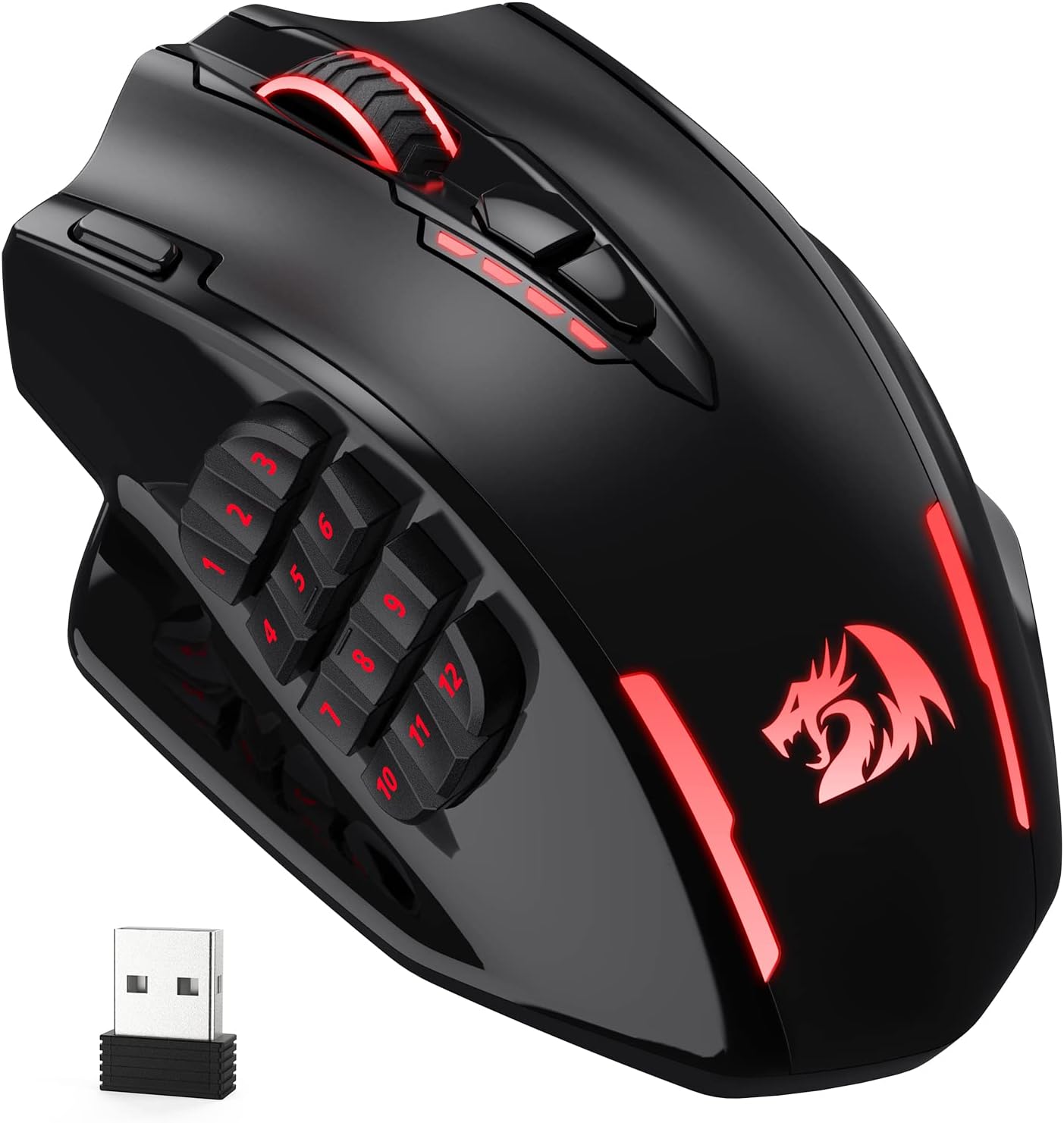 Redragon Impact Elite M913 RGB USB 2.4G Kablosuz 16000 DPI 16 Tuşlu Programlanabilir Oyuncu Mouse
