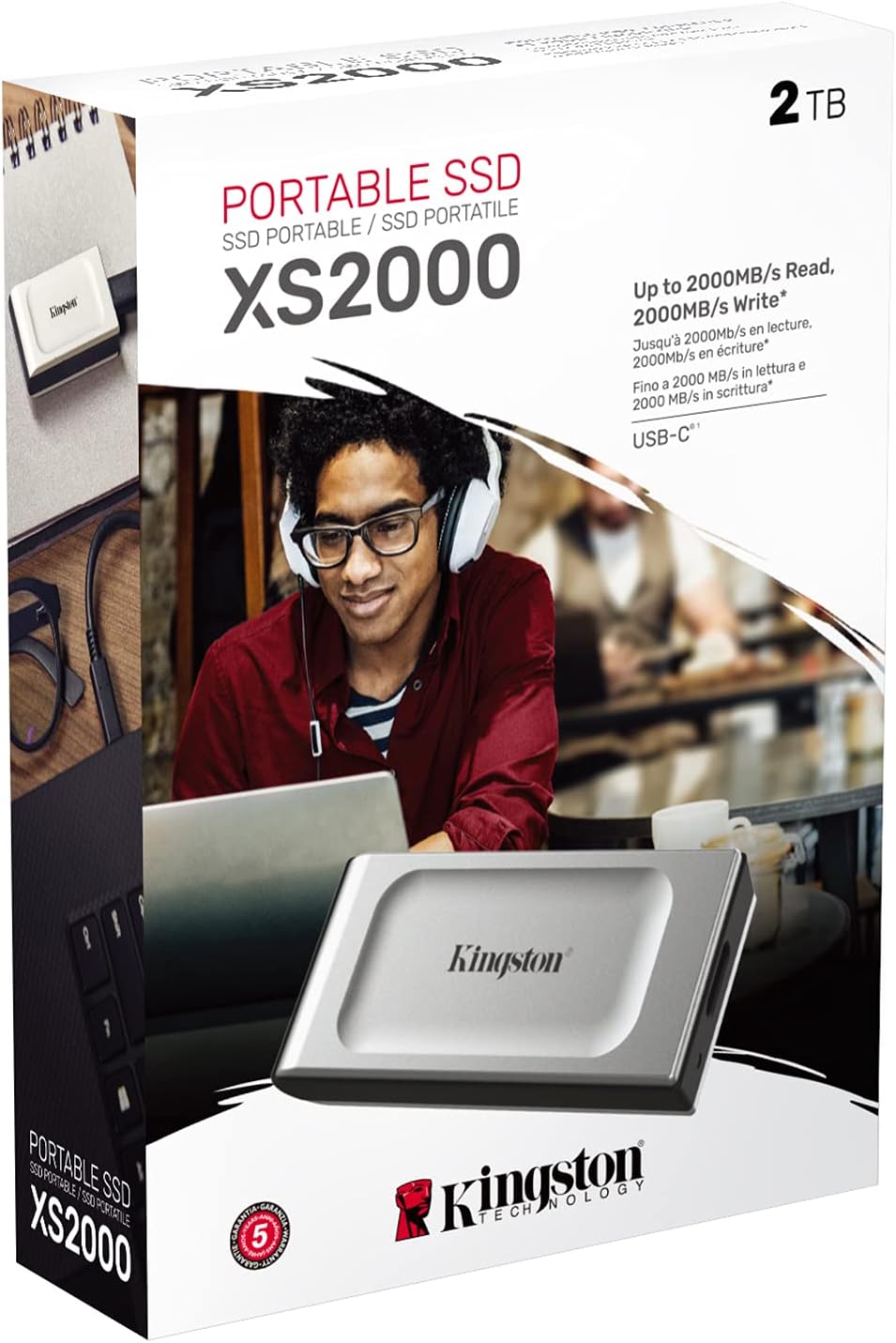 Kingston SXS2000/2000G 2TB 2000MB/s USB 3.2 Taşınabilir SSD Disk