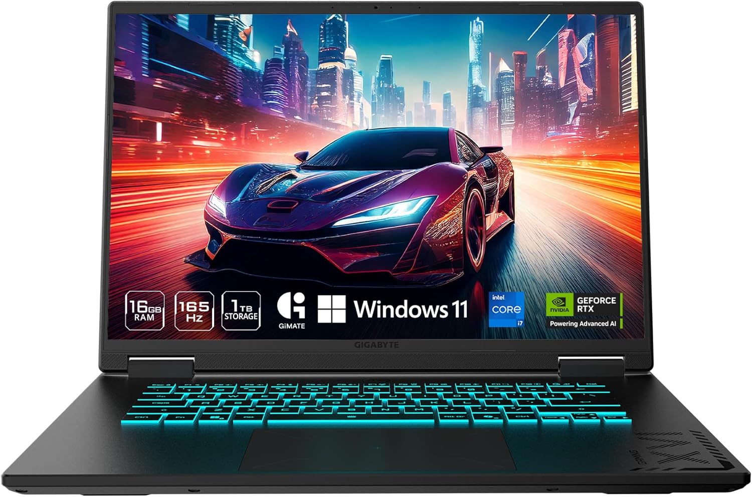 Gigabyte A16 Intel Core i7-13620H 16GB DDR5 RAM 1TB M.2 SSD RTX4050 6GB 16" FHD+165Hz Gaming Notebook