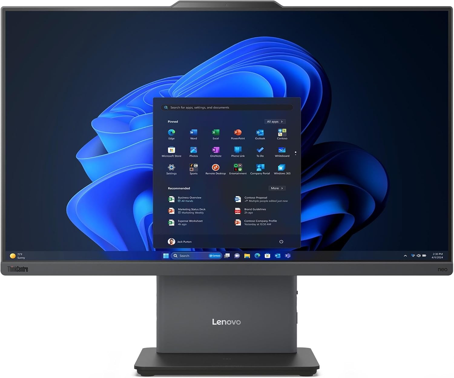 Lenovo 12SA0013TR ThinkCentre Neo 50a 24 Gen 5 i7-13620H 16GB 512GB SSD 23.8" FHD All-in-One Bilgisayar