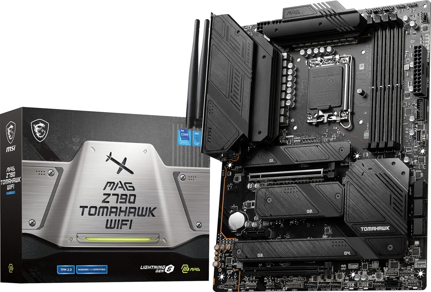 MSI MAG Z790 Tomahawk Wi-Fi DDR5 Intel Z790 Soket 1700 DDR5 7200(OC)MHz ATX Gaming Anakart