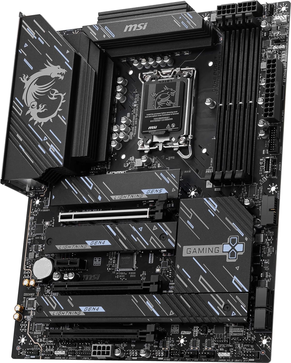 MSI Z890 Gaming Plus Wi-Fi Intel Soket 1851 DDR5 9200MHZ (OC) WIFI 7 ATX Gaming Anakart