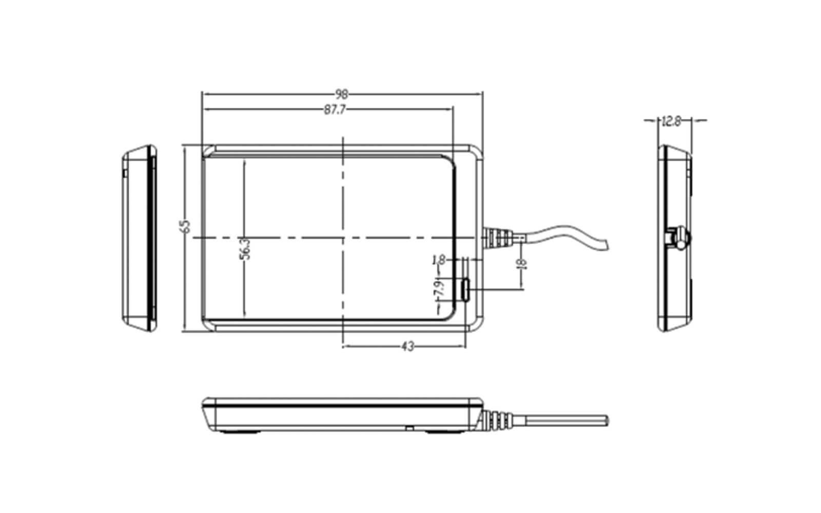 Acs ACR1552U USB Type A Temassız Akıllı Kart Okuyucu