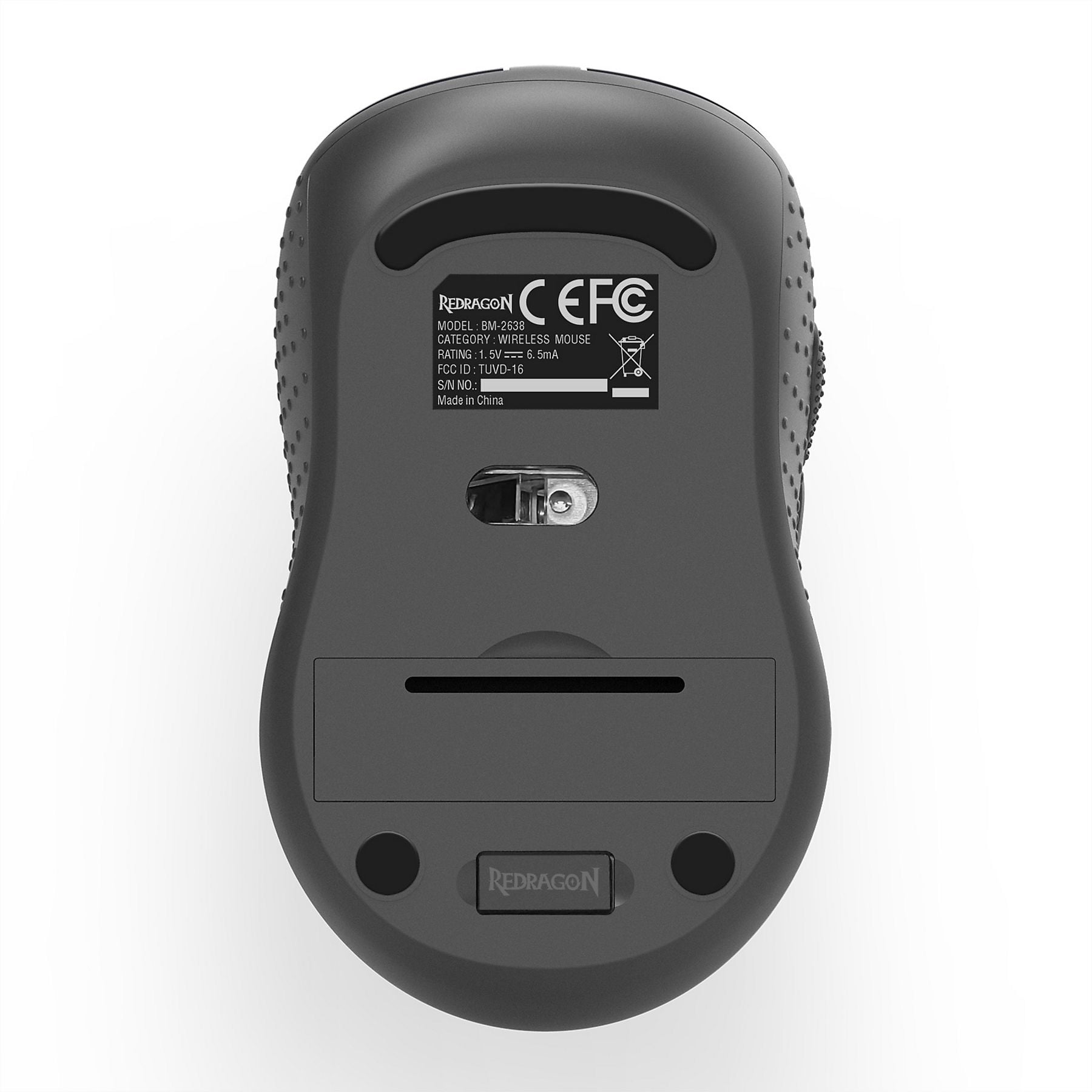 Redragon BM-2638 2400 DPI 1000 Hz Kablosuz Optik Mouse, Kırmızı Siyah