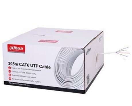 Dahua DH-PFM920-6UN UTP CAT6 305M Dış Ortam Polietilen Bakır Network Kablosu