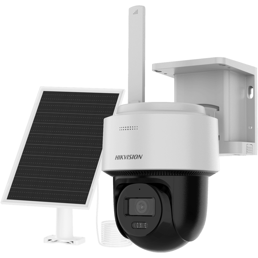 Hikvision DS-2CFSP4/4G 4 MP Güneş Enerjili 4G PT IP Kamera, 30M Akıllı Hibrit Aydınlatma, Dahili Batarya