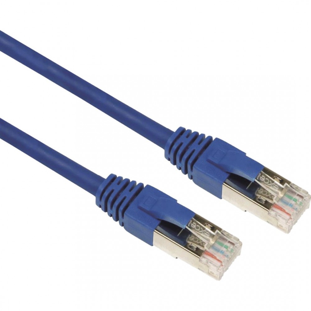 Ecolan Patch Cat6 24 AWG 1m Ethernet Kablosu, Mavi