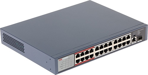 Hikvision DS-3E0326P-E/M(B) 24 Port 230W 1GE Uplink, 1xSFP Poe Switch