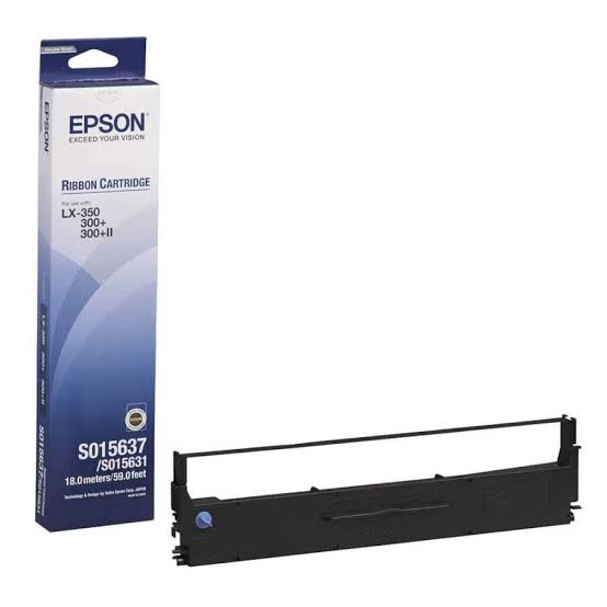 Epson S015637BA LX-350 / LX-300+ / LX-300+II Orijinal Siyah Nokta Vuruşlu Yazıcı Şeridi