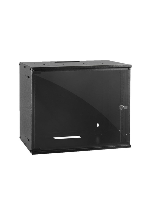 Ezcool 9U 500x400 Demonte Soho Kabinet 19" Rack Duvar Tipi Network Kabini Temperli Cam Kapak