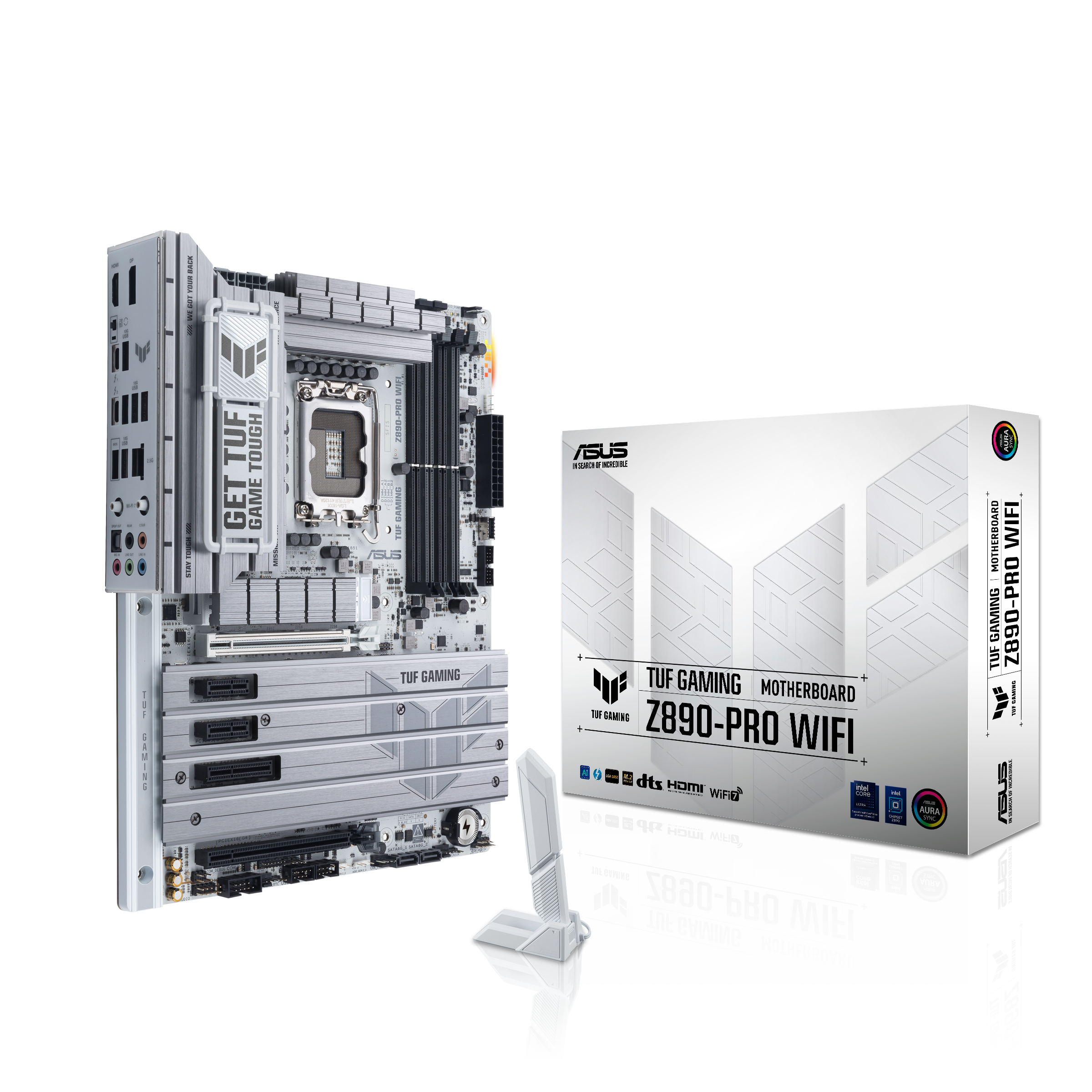 Asus TUF Gaming Z890-PRO Wi-Fi Intel LGA 1851 Z890 DDR5 9066+MHz(OC) ATX Oyuncu Anakart