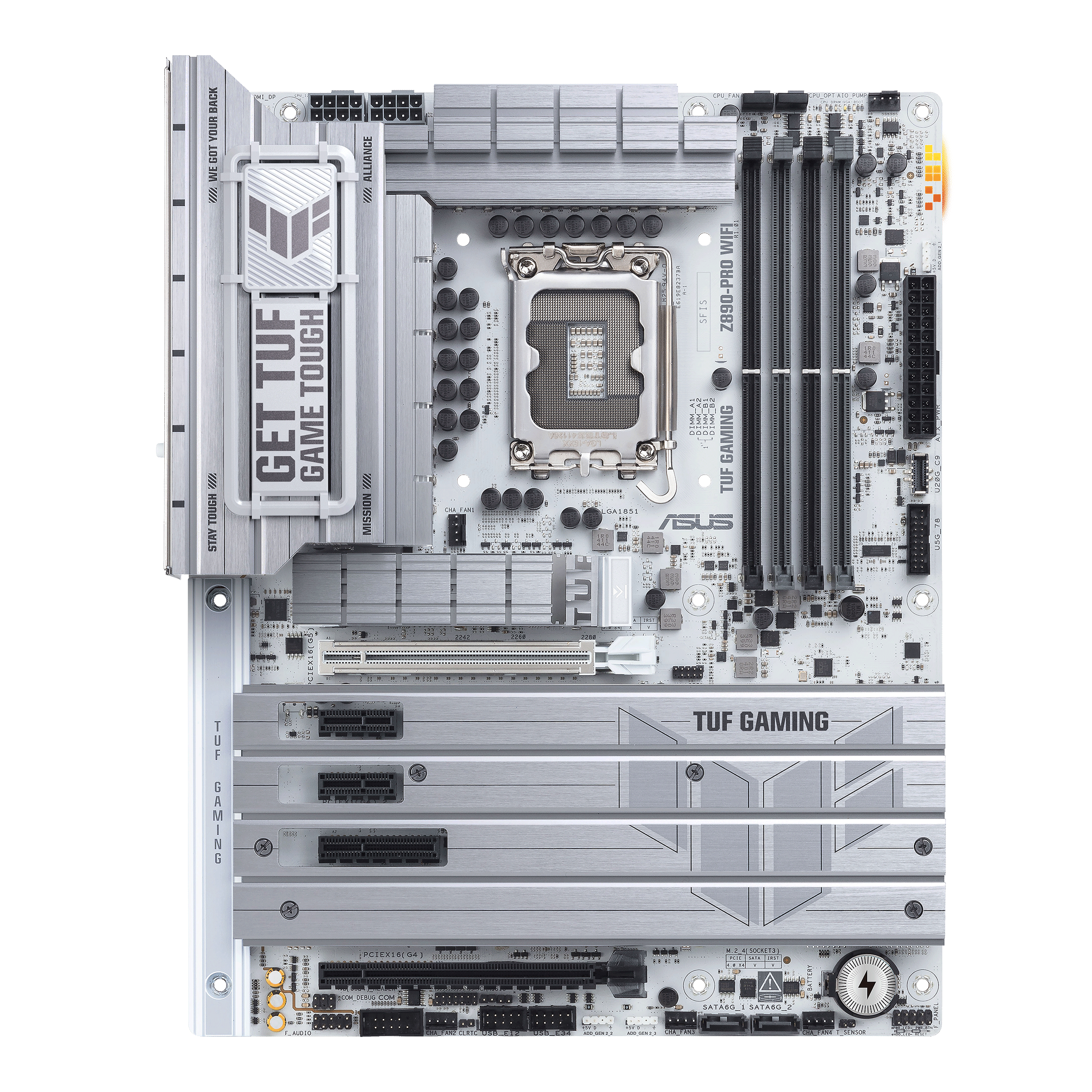 Asus TUF Gaming Z890-PRO Wi-Fi Intel LGA 1851 Z890 DDR5 9066+MHz(OC) ATX Oyuncu Anakart