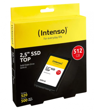 Intenso Top Performance 3812450 512GB 520/500MB/s 2.5"  Sata 3 SSD Disk