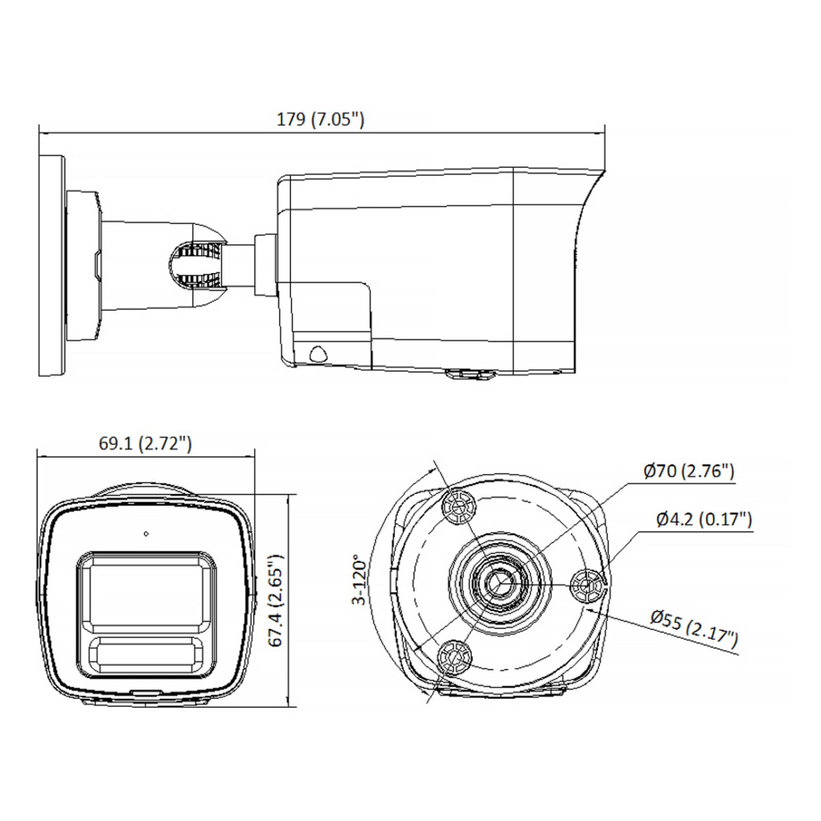 Hikvision DS-2CD1063G2-LIUF/SL 6 MP Smart Hibrit Işıklı IP Bullet Kamera, Mikrofon, Hoparlör ve Alarm