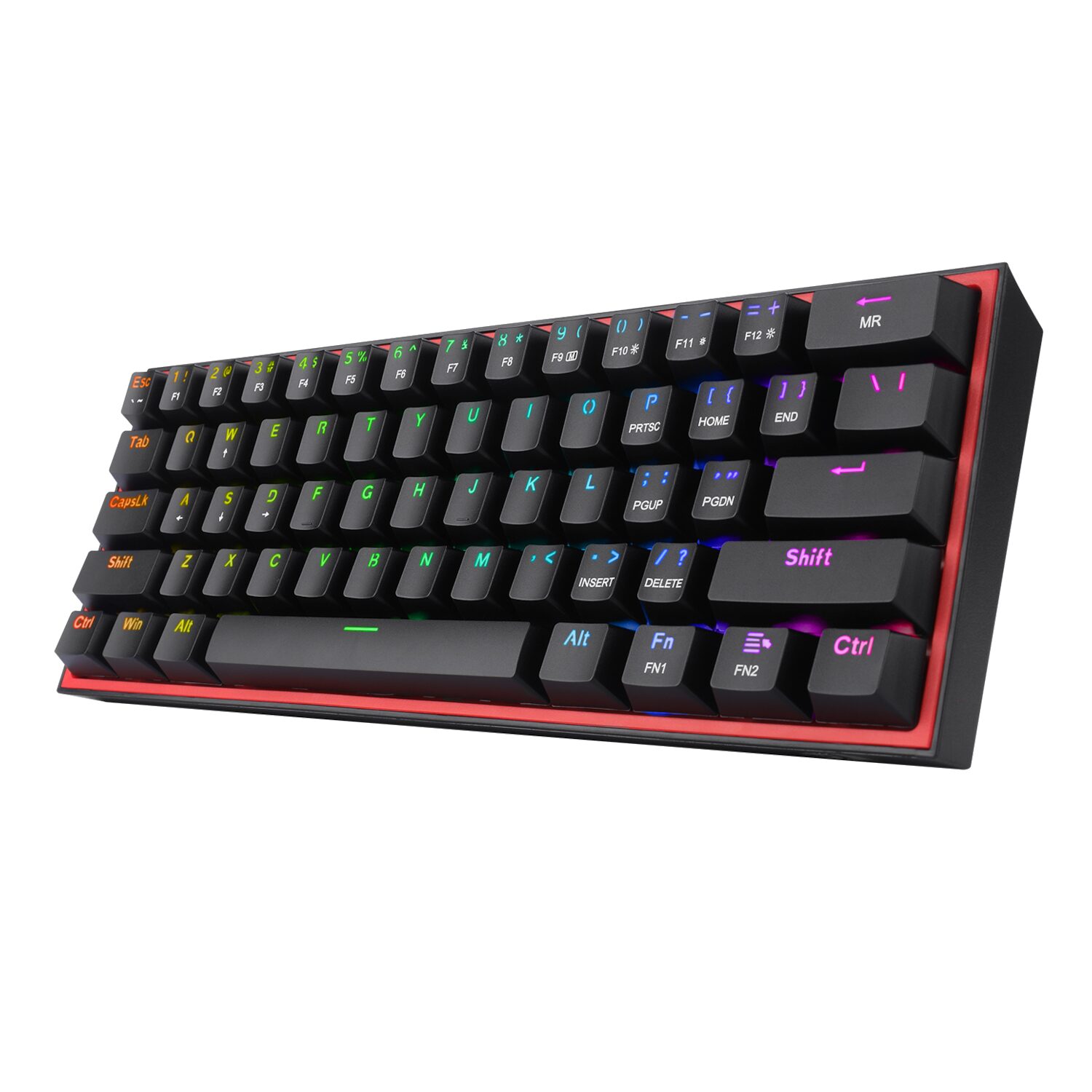 Redragon K616 Fizz Pro RGB Red Switch TR Kablosuz Mekanik Oyuncu Klavyesi, Siyah