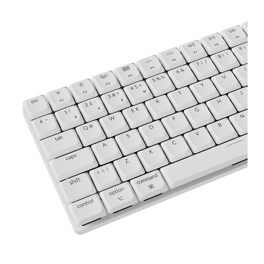 Keychron K3 Max K3M-Q1-TR %75 RGB Red Switch Kablosuz TR Mekanik Gaming Klavye, Beyaz