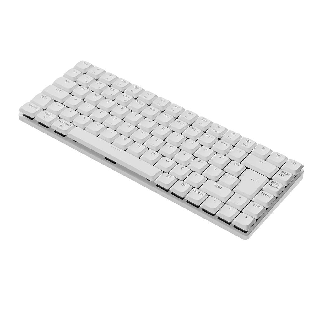 Keychron K3 Max K3M-Q1-TR %75 RGB Red Switch Kablosuz TR Mekanik Gaming Klavye, Beyaz