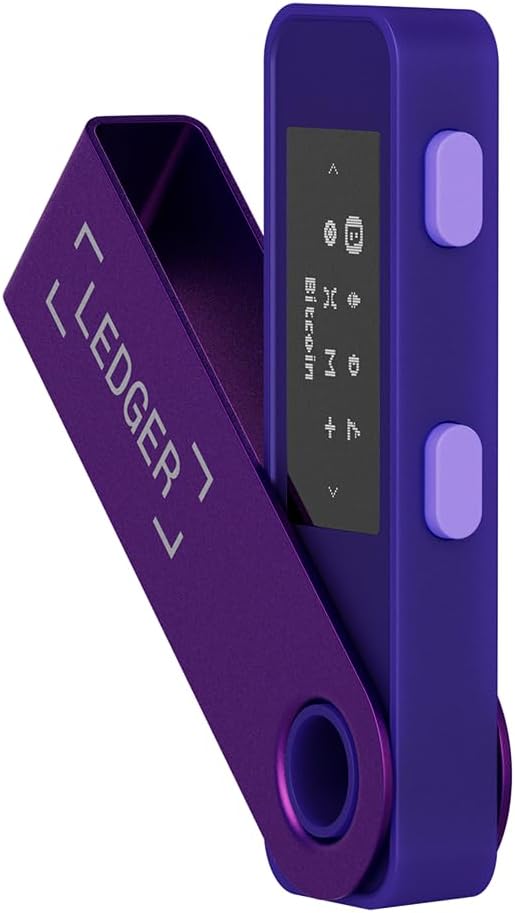 Ledger Nano X Kripto Donanım Cüzdanı Bluetooth, Mor