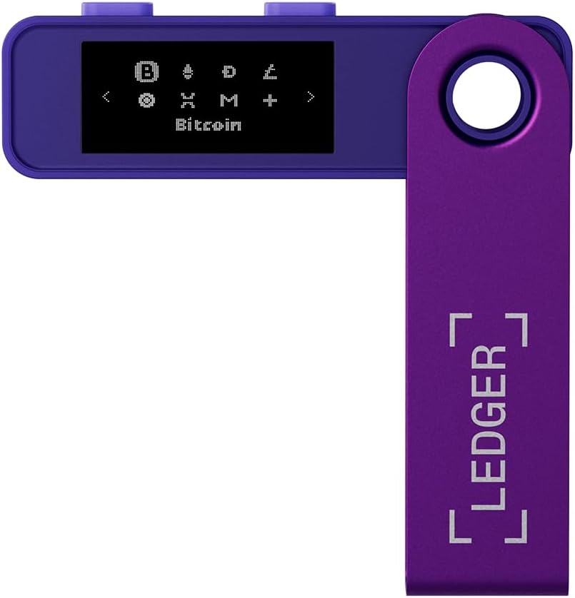 Ledger Nano X Kripto Donanım Cüzdanı Bluetooth, Mor