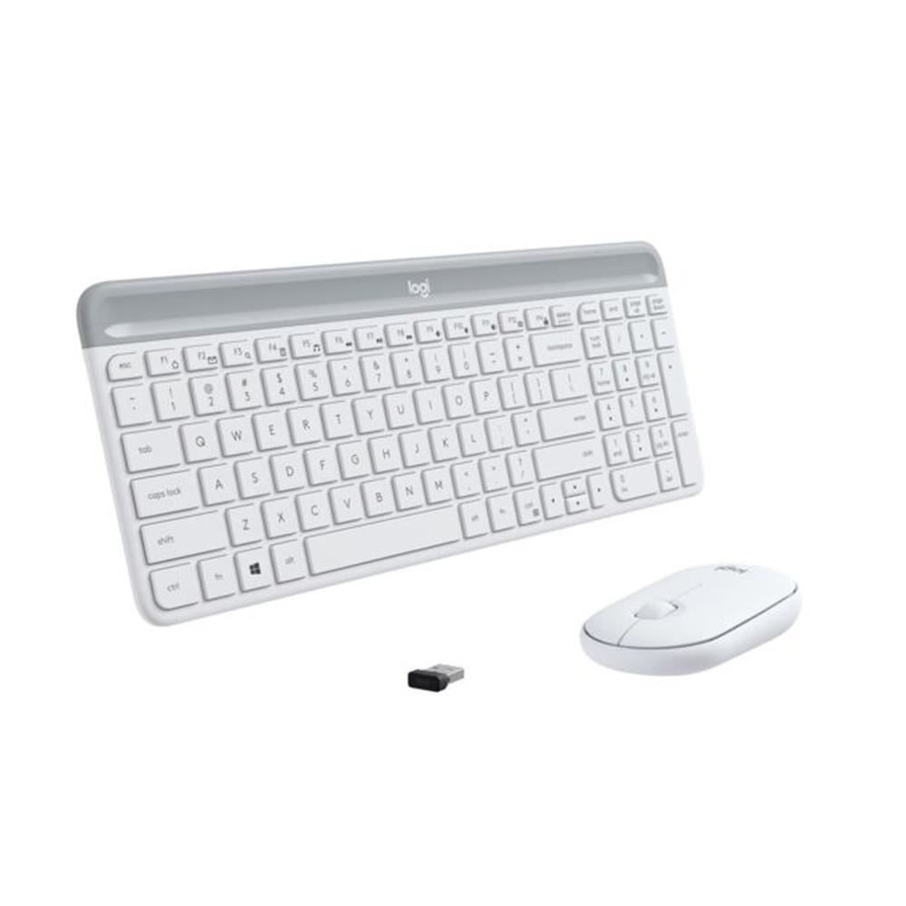 Logitech 920-009436 MK470 Kablosuz Klavye Mouse Seti, Beyaz