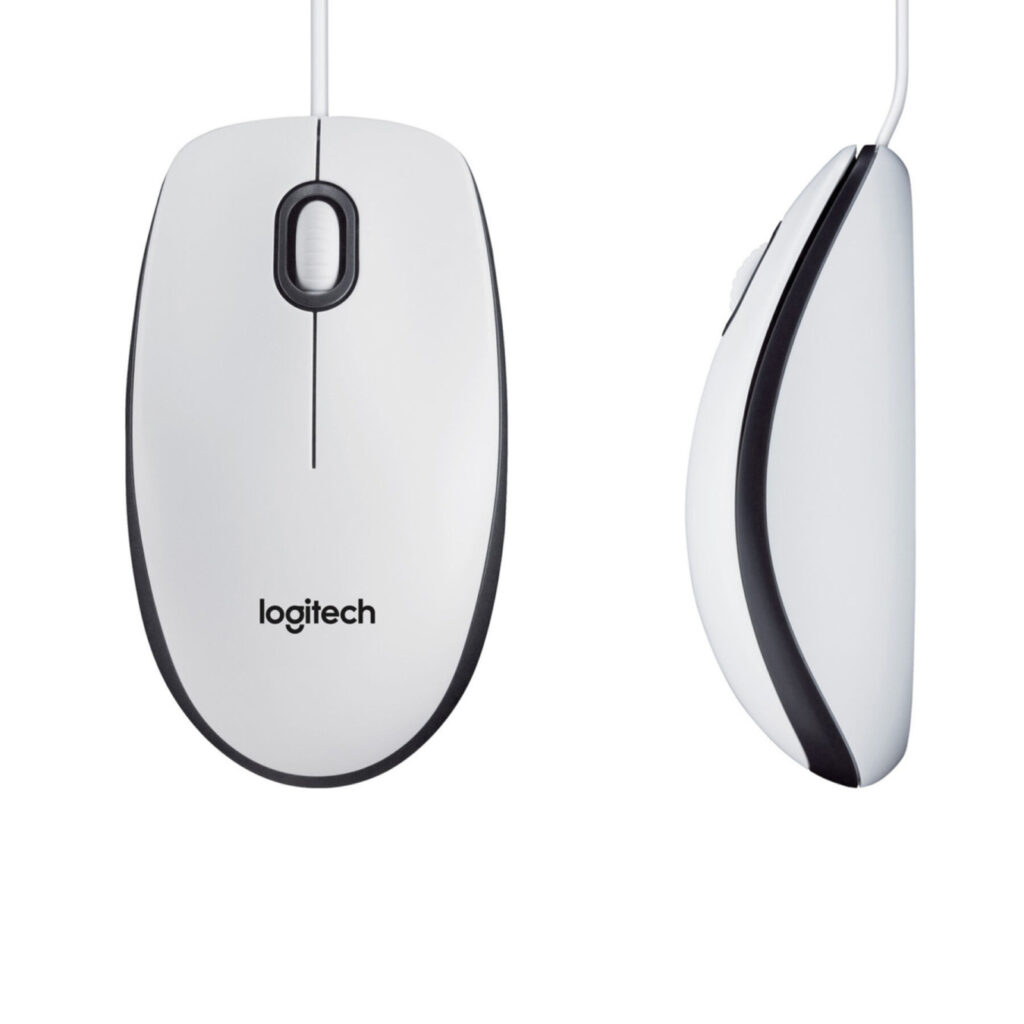 Logitech 910-006764 M100 USB Kablolu Optik Mouse 1000 DPI 3 Tuşlu, Beyaz