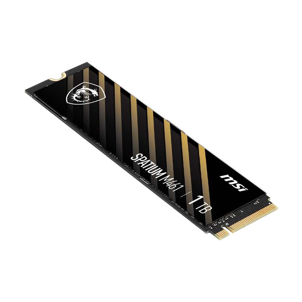 MSI Spatium M461 1TB PCIe 4.0 NVMe M.2 SSD 5000MB/s Okuma 4200MB/s Yazma 3D NAND