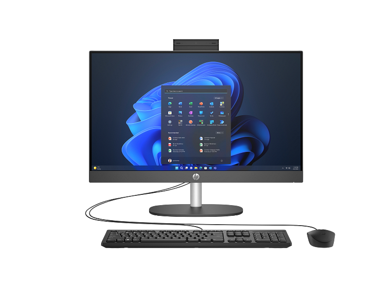 HP D21FRET ProOne 240 G10 Intel Core Ultra 7 155U 8GB 512GB SSD 23.8" FHD All-in-One Bilgisayar, Siyah