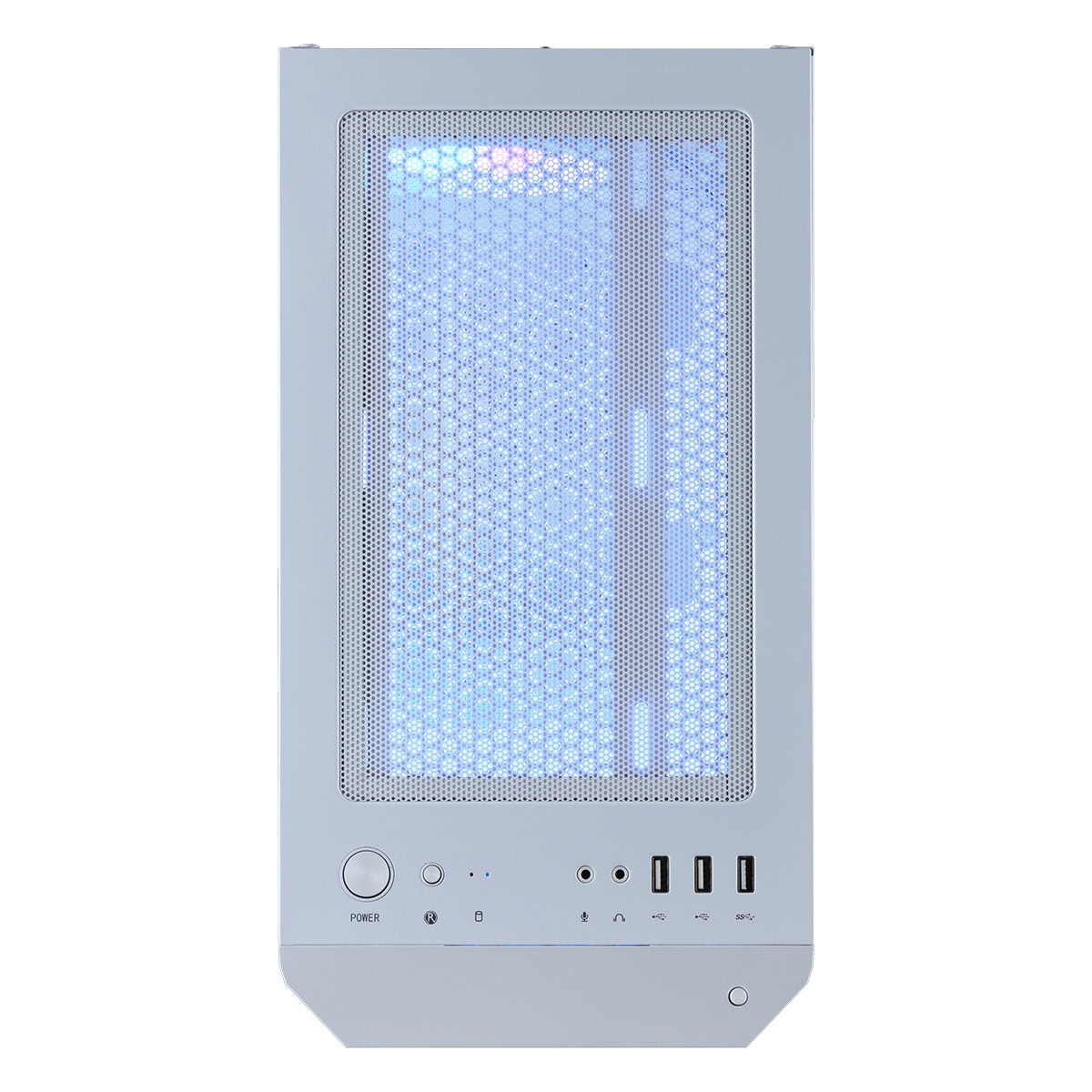 MSI MAG Forge M100R Temperli Cam Mesh 4x120mm ARGB Fan USB 3.2 Micro-ATX Tower Gaming Kasa, Beyaz