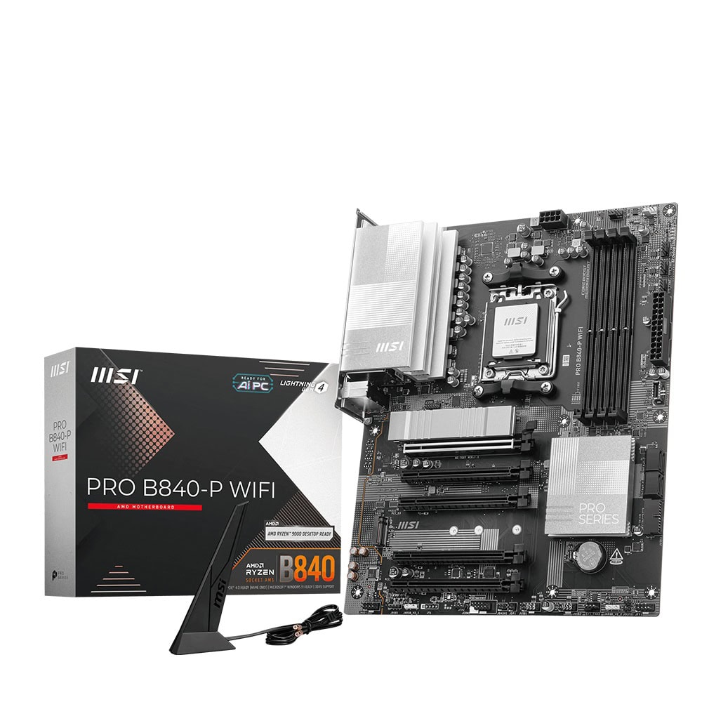 MSI Pro B840-P Wi-Fi AM5 DDR5 8000MHZ(OC) ATX Gaming Anakart