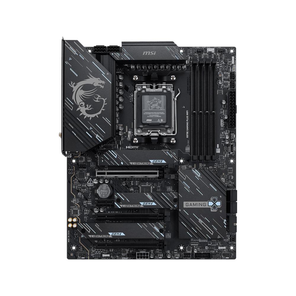 Msi X870E Gaming Plus Wi-Fi AMD Soket AM5 M.2 DDR5 8200MHz (OC) ATX Anakart