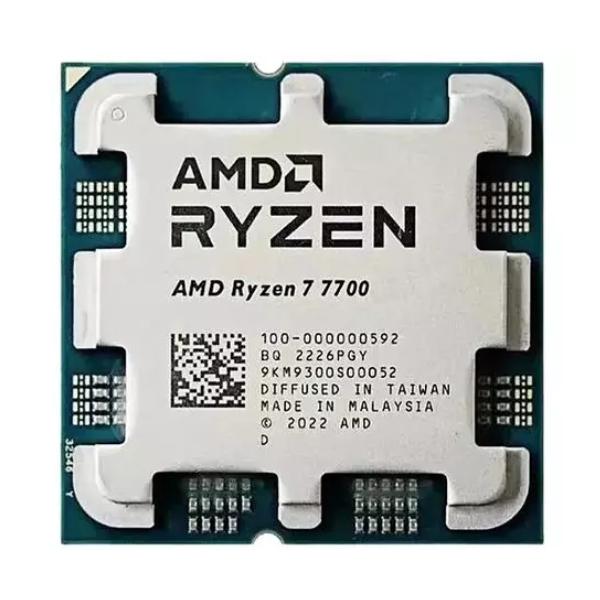 AMD Ryzen 7 7700 3.8GHZ 5.3GHZ 40MB 8C 16T 65W AM5 Tray İşlemci
