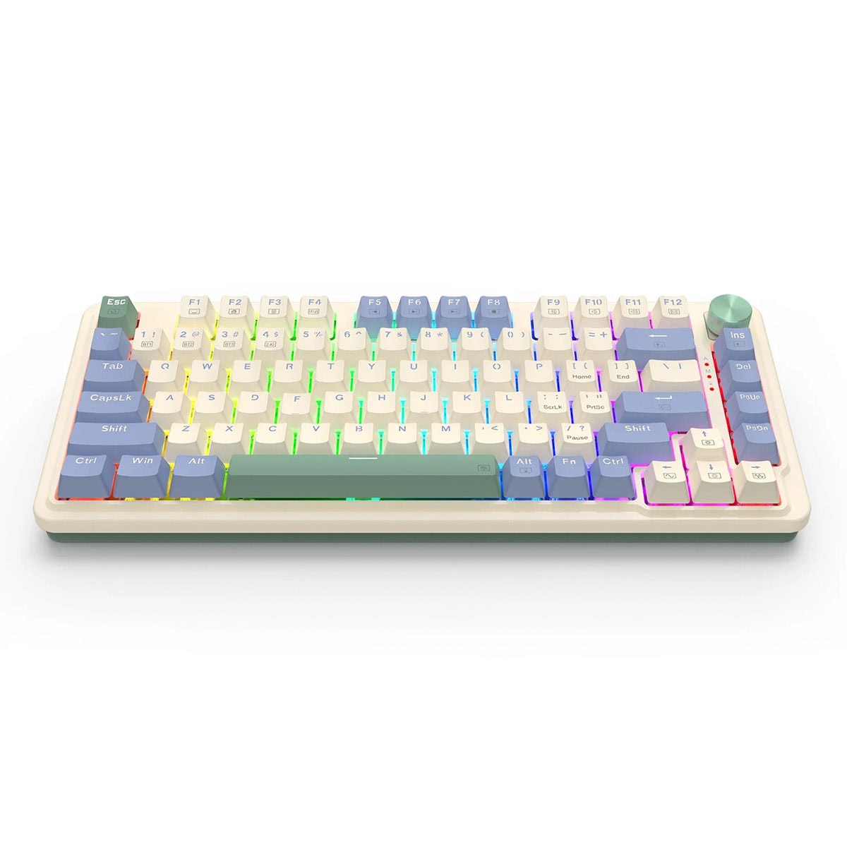 Redragon Ucal Pro K673CPG RGB %75 TKL TR Kablosuz Mekanik Oyuncu Klavyesi, Vintage White
